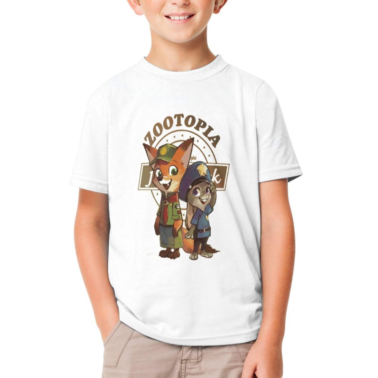 Amazon.co.jp: ズートピア ニック・ワイルド キッズ Tシャツ 半袖